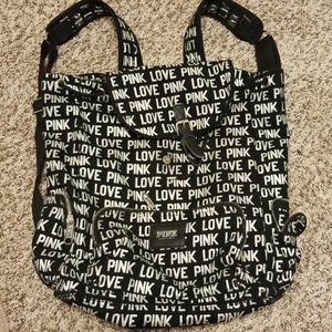 Pink drawstring backpack